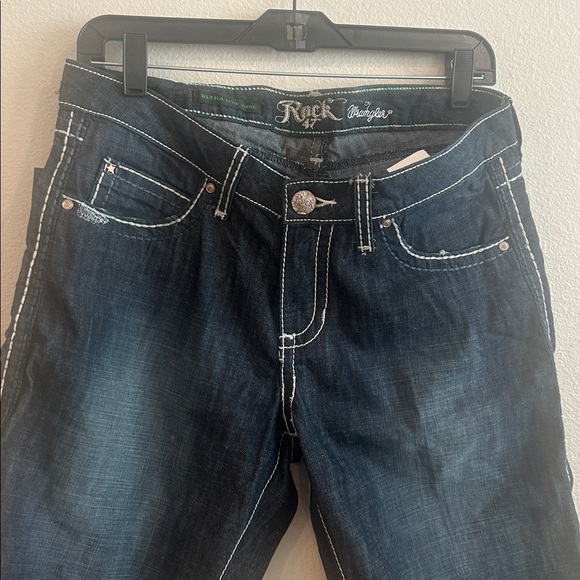 Rock Revival Men's Dark Blue Ultra Low Rise Jean Shorts - Picture 5 of 6